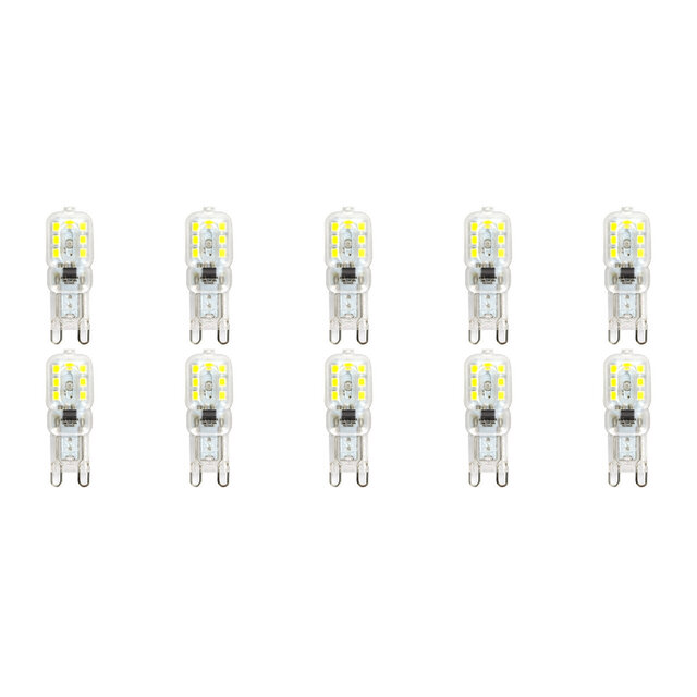 LED Lamp 10 Pack - Aigi Yvona - G9 Fitting - 2.5W - Helder/Koud Wit 65 Lichtbronnen