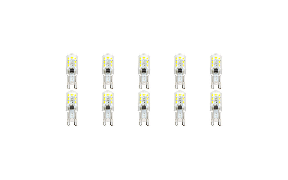 HLW LED LED Lamp 10 Pack - Aigi Yvona - G9 Fitting - 2.5W - Helder/Koud Wit 6500K - Mat