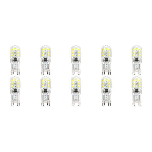 HLW LED LED Lamp 10 Pack - Aigi Yvona - G9 Fitting - 2.5W - Helder/Koud Wit 6500K - Mat HLW LED LED Lamp 10 Pack - Aigi Yvona - G9 Fitting - 2.5W - Helder/Koud Wit 6500K - Mat
