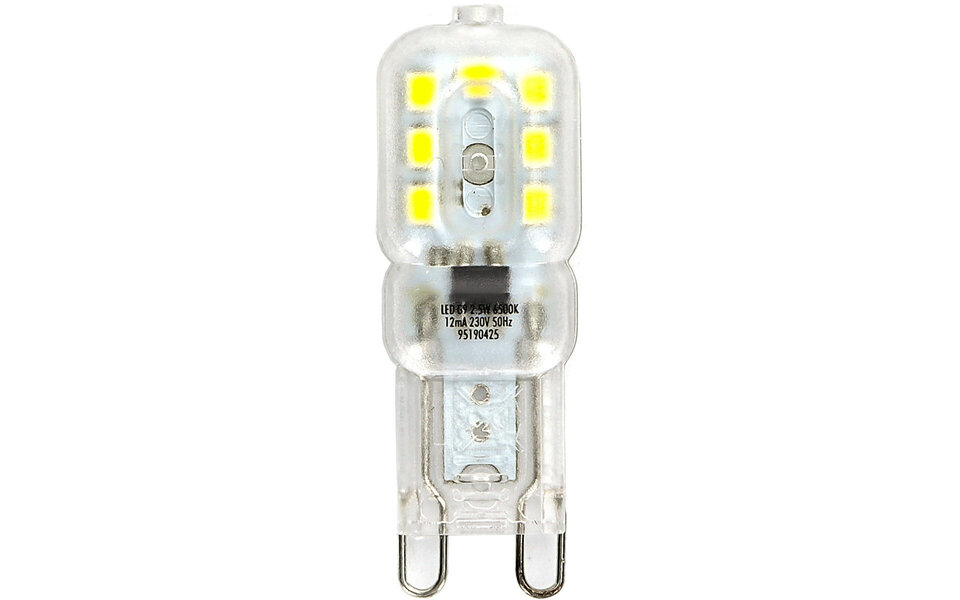 HLW LED LED Lamp 10 Pack - Aigi Yvona - G9 Fitting - 2.5W - Helder/Koud Wit 6500K - Mat