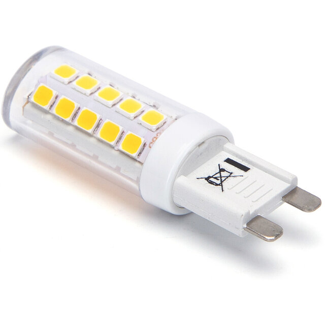 LED lamp G9 3W met warm wit licht van 3000K en 350 lumen in compacte vorm