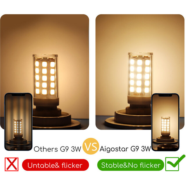 HLW LED Aigi LED Lamp G9 Fitting - 3W Warm Wit 3000K | Vervangt 32W