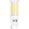 Tien warm witte G9 LED lampen van 3W met 350 lumen en 3000K kleurtemperatuur in verpakking