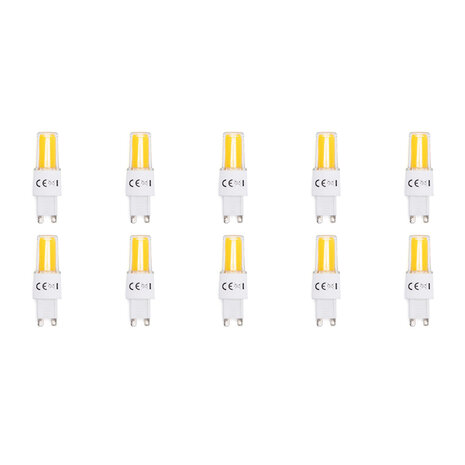 Aigi 10 Pack G9 LED Lamp - 3.3W Warm Wit 3000K | Vervangt 36W