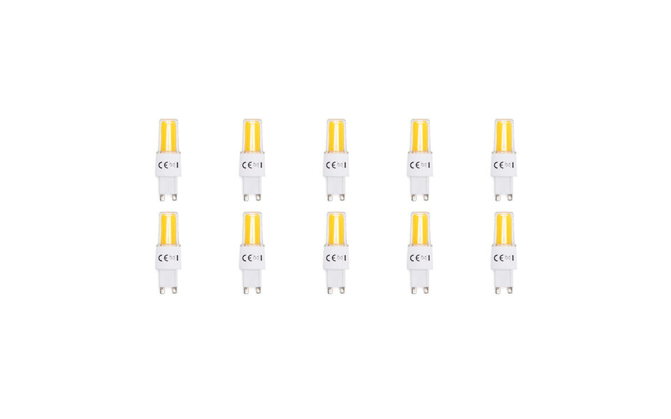HLW LED Aigi G9 LED Lamp 10 Pack - Vervangt 40W - Warm Wit 3000K - 3.8W HLW LED Aigi G9 LED Lamp 10 Pack - Vervangt 40W - Warm Wit 3000K - 3.8W