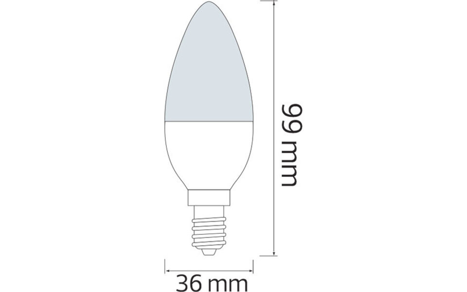 HLW LED E14 LED Bulb 6W - Bright Light, 6400K Cool White for Any Room