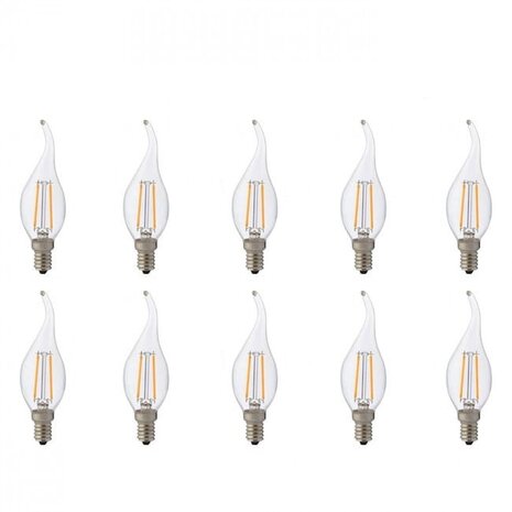 10 Pack LED Lamp - E14 Fitting Filament in Warm Wit 2700K 10 Pack LED Lamp - E14 Fitting Filament in Warm Wit 2700K