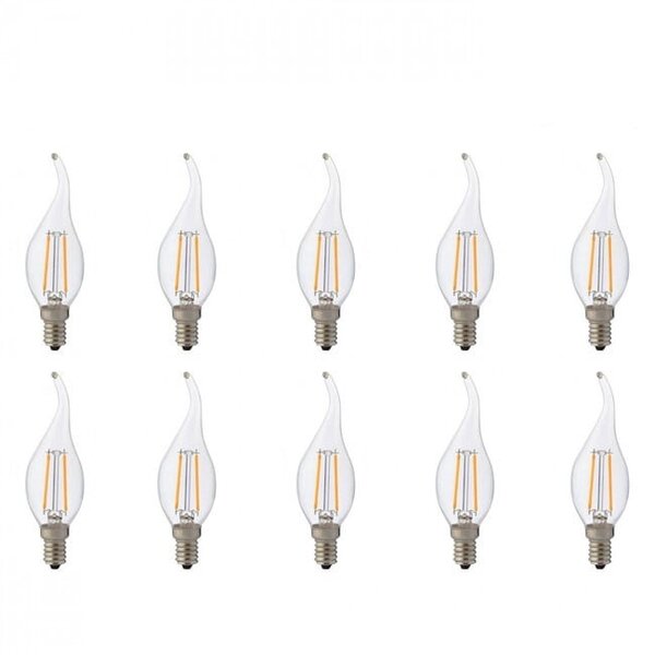 HLW LED 10 Pack LED Lamp - E14 Fitting Filament in Warm Wit 2700K HLW LED 10 Pack LED Lamp - E14 Fitting Filament in Warm Wit 2700K