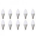 LED Lamp 10 Pack - E14 Fitting - 6W - Helder Koud Wit Licht 6400K