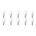 PHILIPS LED Lamp 10 Pack - E14 Fitting, Warm Wit 2700K, 5.5W PHILIPS LED Lamp 10 Pack - E14 Fitting, Warm Wit 2700K, 5.5W