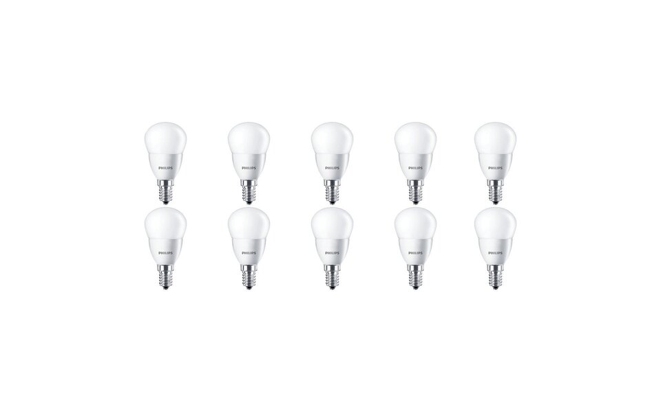 Philips PHILIPS LED Lamp 10 Pack - E14 Fitting, Warm Wit 2700K, 5.5W Philips PHILIPS LED Lamp 10 Pack - E14 Fitting, Warm Wit 2700K, 5.5W