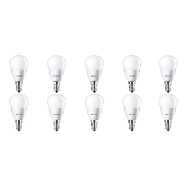 Philips PHILIPS LED Lamp 10 Pack - E14 Fitting, Warm Wit 2700K, 5.5W Philips PHILIPS LED Lamp 10 Pack - E14 Fitting, Warm Wit 2700K, 5.5W