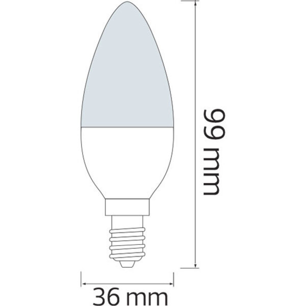 HLW LED LED Lamp met E14 Fitting - 4W Koud Wit Licht van 6400K HLW LED LED Lamp met E14 Fitting - 4W Koud Wit Licht van 6400K