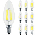 Value Pack 10x Dimmable E14 Candle Filament LED Bulb - Warm White Value Pack 10x Dimmable E14 Candle Filament LED Bulb - Warm White