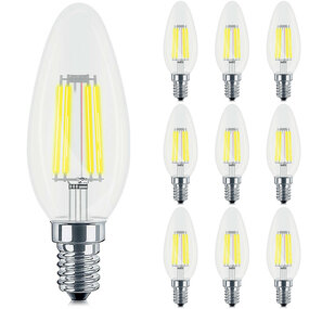 10x Dimbare E14 LED Lamp Filament - Warm Wit 10x Dimbare E14 LED Lamp Filament - Warm Wit