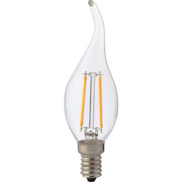HLW LED LED Lamp - Kaarslamp met E14 Fitting - Warm Wit Filament 2700K