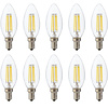 LED Bulb 10 Pack - E14 Dimmable Warm White Filament