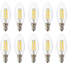 LED Lamp 10 Pack - E14 Dimbaar Warm Wit Filament LED Lamp 10 Pack - E14 Dimbaar Warm Wit Filament