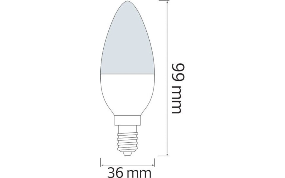 HLW LED LED Bulb 10 Pack - E14 Fitting - 4W Bright/Cool White Light 6400K