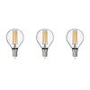 Set of 3 LED Filament Bulbs E14 - Warm White Light