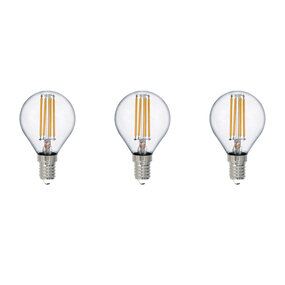 Set van 3 LED Filament Lampen E14 - Warm Wit Licht Set van 3 LED Filament Lampen E14 - Warm Wit Licht