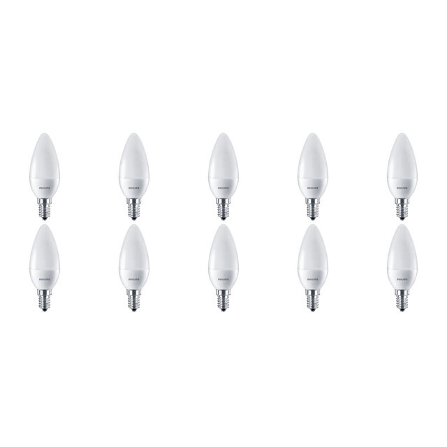 PHILIPS - LED Lamp E14 Warm Wit 10 Pack - 7W Lichtbronnen
