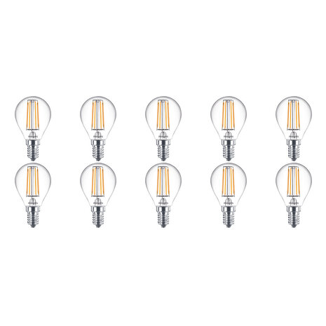 PHILIPS LED Lamp 10 Pack - E14 Fitting - Warm Wit 2700K - Vervangt 40W PHILIPS LED Lamp 10 Pack - E14 Fitting - Warm Wit 2700K - Vervangt 40W