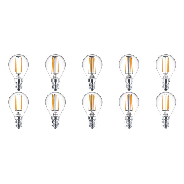 Philips LED Lamp 10 Pack | E14 Fitting - Warm Wit 2700K Lichtbronnen Philips LED Lamp 10 Pack | E14 Fitting - Warm Wit 2700K Lichtbronnen