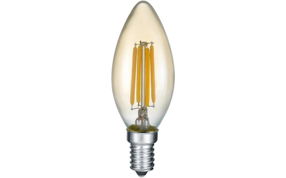 HLW LED LED Bulb Trion Kirza - Dimmable E14 Filament - Warm White 2700K - Amber