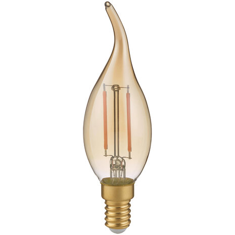 E14 LED Lamp - Filament Kaarslamp - Trion Kirza - 2W Amber Warm Wit E14 LED Lamp - Filament Kaarslamp - Trion Kirza - 2W Amber Warm Wit