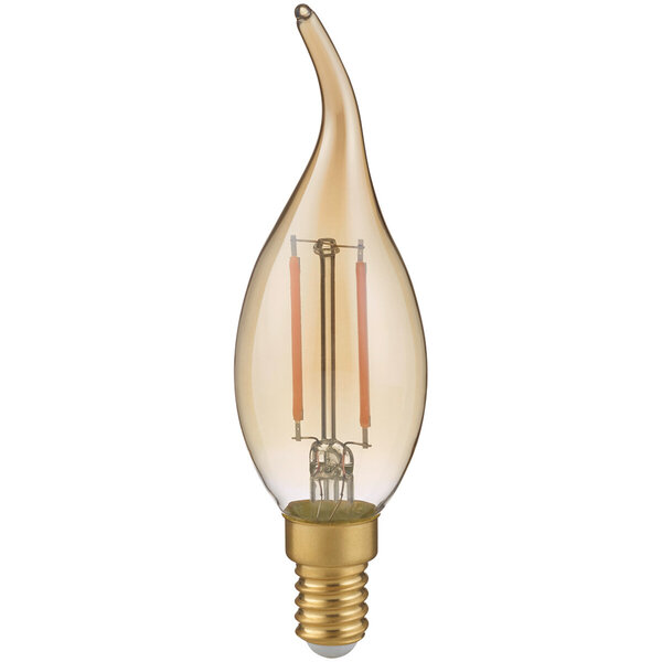 HLW LED E14 LED Lamp - Filament Kaarslamp - Trion Kirza - 2W Amber Warm Wit HLW LED E14 LED Lamp - Filament Kaarslamp - Trion Kirza - 2W Amber Warm Wit