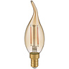 E14 LED Kaarslamp - Filament - Amber - Warm Wit - 2W Lichtbronnen