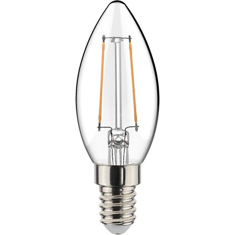 Sanola Syno LED Filament Lamp E14 - 2W - Warm Wit 2700K in Glas Sanola Syno LED Filament Lamp E14 - 2W - Warm Wit 2700K in Glas