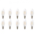 LED Bulb 10 Pack – E14 Filament Candle Bulbs in Warm White 2700K LED Bulb 10 Pack – E14 Filament Candle Bulbs in Warm White 2700K