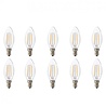 LED Kaarslamp E14 - Warm Wit Filament 10 Pack Lichtbronnen LED Kaarslamp E14 - Warm Wit Filament 10 Pack Lichtbronnen