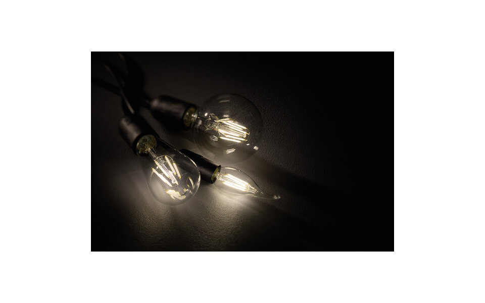 HLW LED Trion Kirza E14 Dimmable LED Bulb - Filament Candle Bulb Warm White 2700K