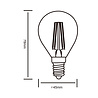 HLW LED Trion Topus - LED Bulb E14 - Filament - 4W - Warm White 3000K