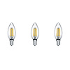 Trion Kamino E14 LED Filament Lampen - Set van 3