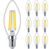 Philips LED Lamp E14 Dimbaar - Warm Wit 10-Pack Lichtbronnen