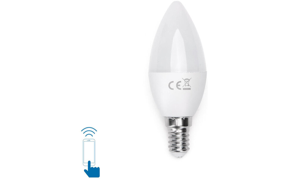 HLW LED Smart Aigi Kiyona E14 LED Bulb - Matte White, RGB, 5W Power HLW LED Smart Aigi Kiyona E14 LED Bulb - Matte White, RGB, 5W Power