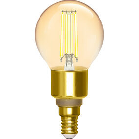 Aigi Delano LED Lamp - E14 Fitting - Amber Filament Aigi Delano LED Lamp - E14 Fitting - Amber Filament