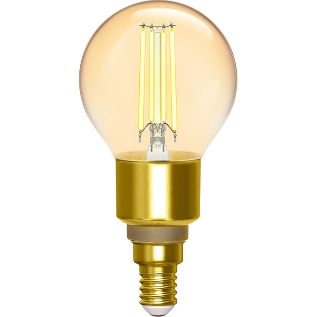 Aigi Delano LED Lamp - E14 Fitting - Amber Filament Lichtbronnen