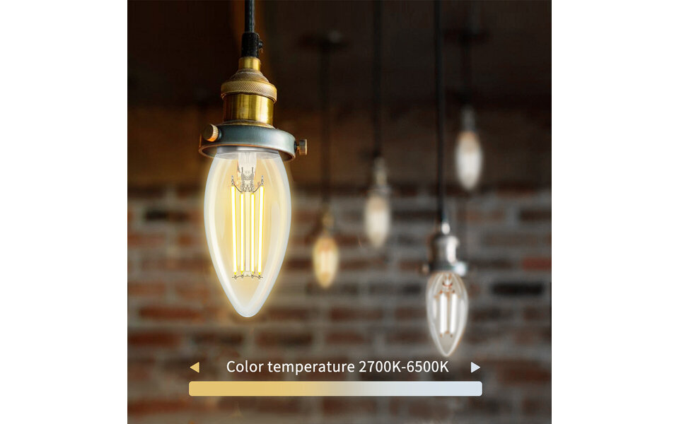 HLW LED Aigi Delano - E14 LED Filament Lamp met Wifi & Bluetooth HLW LED Aigi Delano - E14 LED Filament Lamp met Wifi & Bluetooth