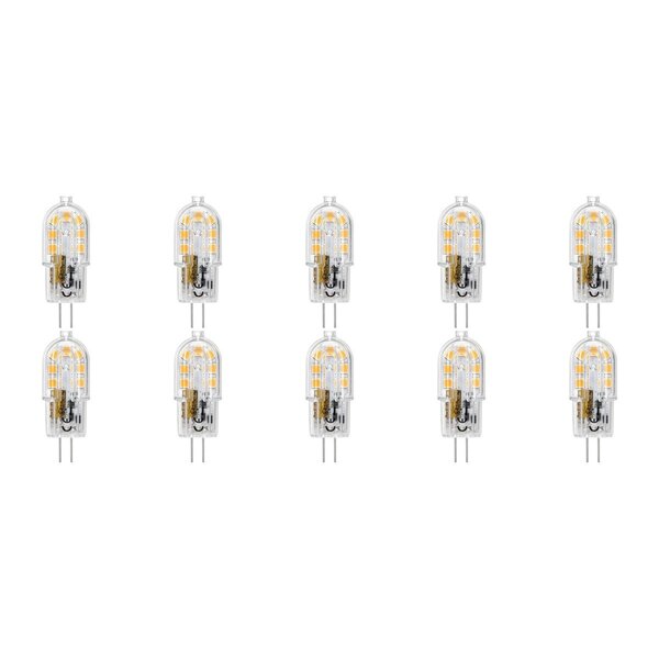 Velvalux 10 Pack Dimbare G4 LED Lamp - 2W Warm Wit 3000K - Vervangt 20W Velvalux 10 Pack Dimbare G4 LED Lamp - 2W Warm Wit 3000K - Vervangt 20W