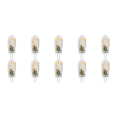 Velvalux 10 Pack Dimbare G4 LED Lamp 2W - Koud Wit 6000K - Vervangt 20W Velvalux 10 Pack Dimbare G4 LED Lamp 2W - Koud Wit 6000K - Vervangt 20W