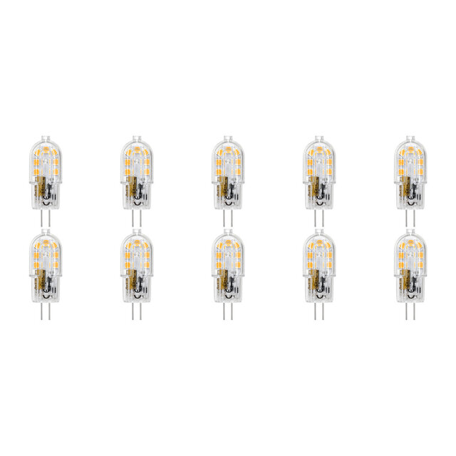 Dimbare G4 LED Lamp - 10 Pack - Koud Wit 6000K Lichtbronnen