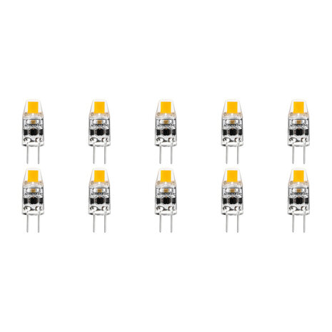 10 Pack Dimbare G4 LED Lampen - Velvalux - Warm Wit 3000K - 2W