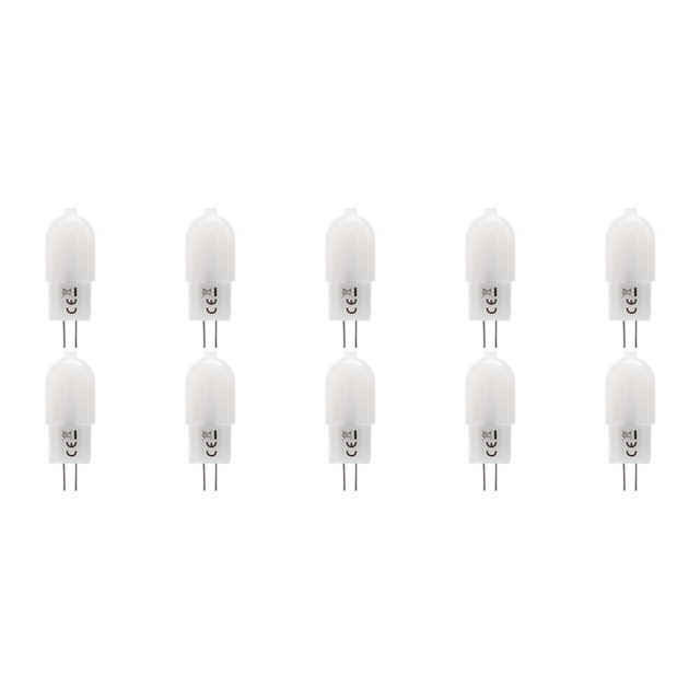 10 Pack Dimbare G4 LED Lampen - Koud Wit 6000K Lichtbronnen 10 Pack Dimbare G4 LED Lampen - Koud Wit 6000K Lichtbronnen