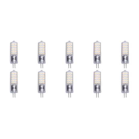 Aigi LED Lamp 10 Pack - G4 Fitting - 3.6W - Daglicht Wit 6500K Aigi LED Lamp 10 Pack - G4 Fitting - 3.6W - Daglicht Wit 6500K