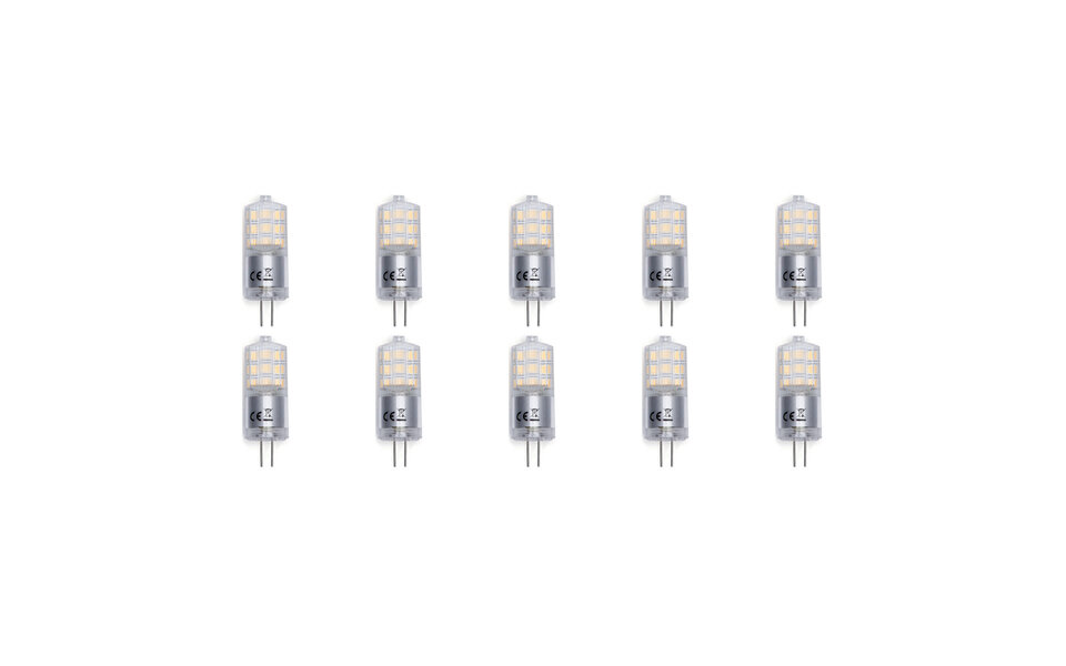 HLW LED Aigi LED Lamp 10 Pack - G4 Fitting, 3W Warm Wit 3000K Vervangt 25W